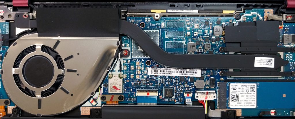 Ventilador y heatpipe del ASUS ZenBook 13 UX333