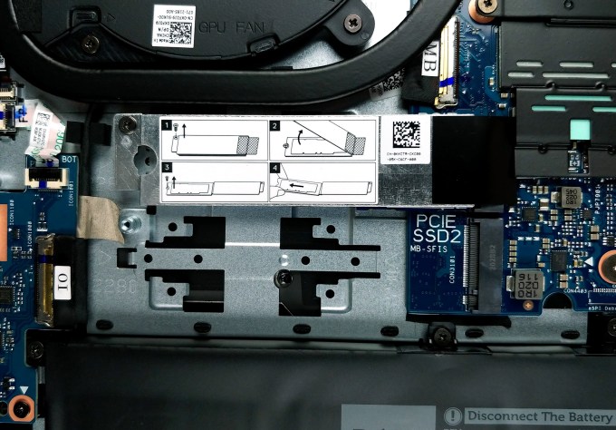 Ranuras SSD M.2 de la Dell G7 17 7700