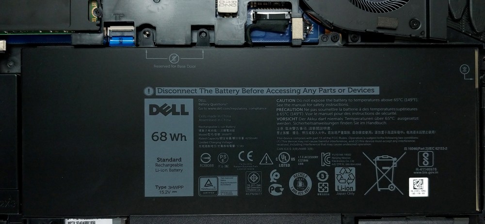 Batería interna de Dell Latitude 15 5511