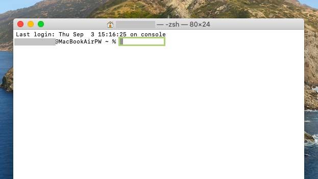 Ventana de Terminal usada por el método antiguo para WebP